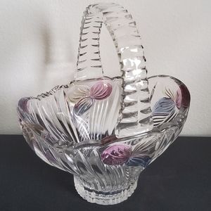 Vintage Anna Hutte Bleikristall Basket